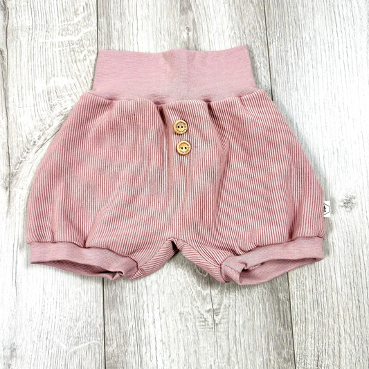 Pumphose Shorts Gr. 86 Rosa gerippt